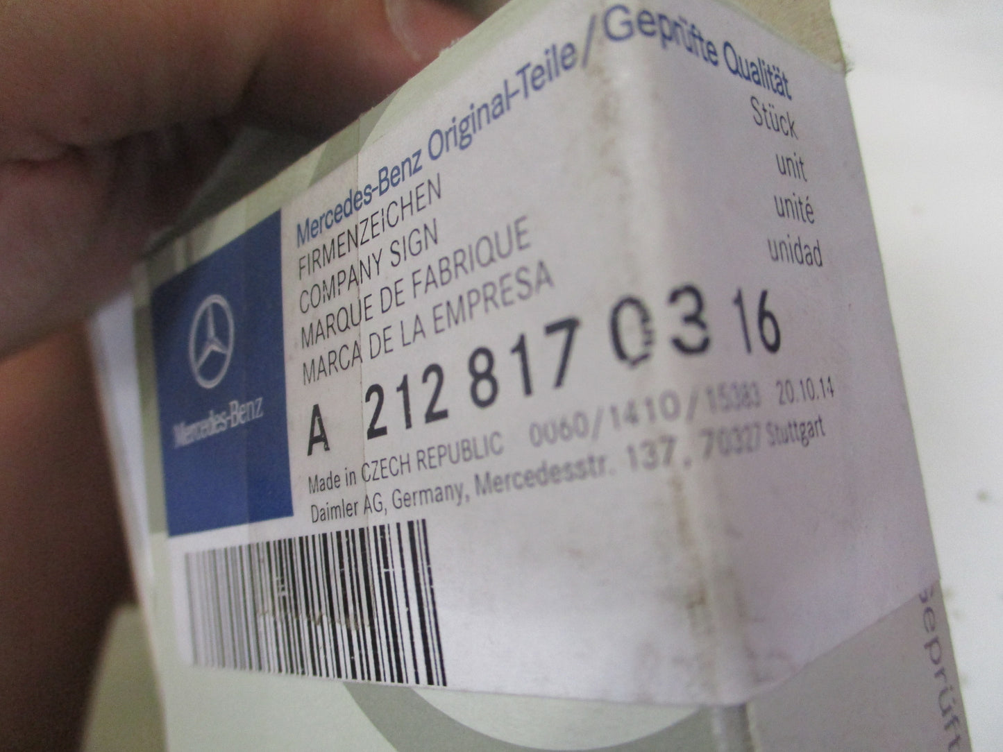 Mercedes Benz C Genuine Emblem New Part