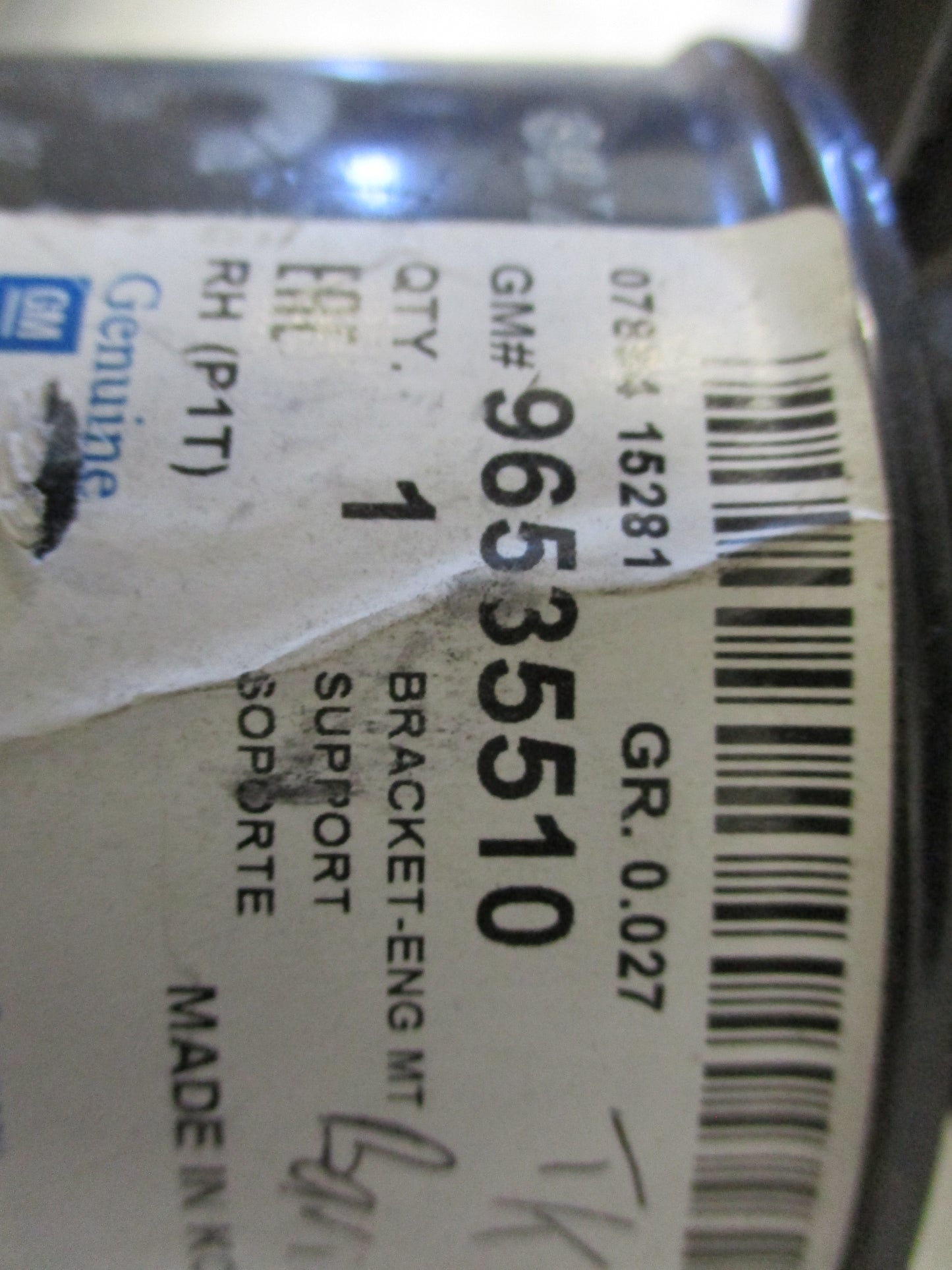 Holden Barina Hatch Back Genuine Right Hand Front Engine Mount Auto New Part