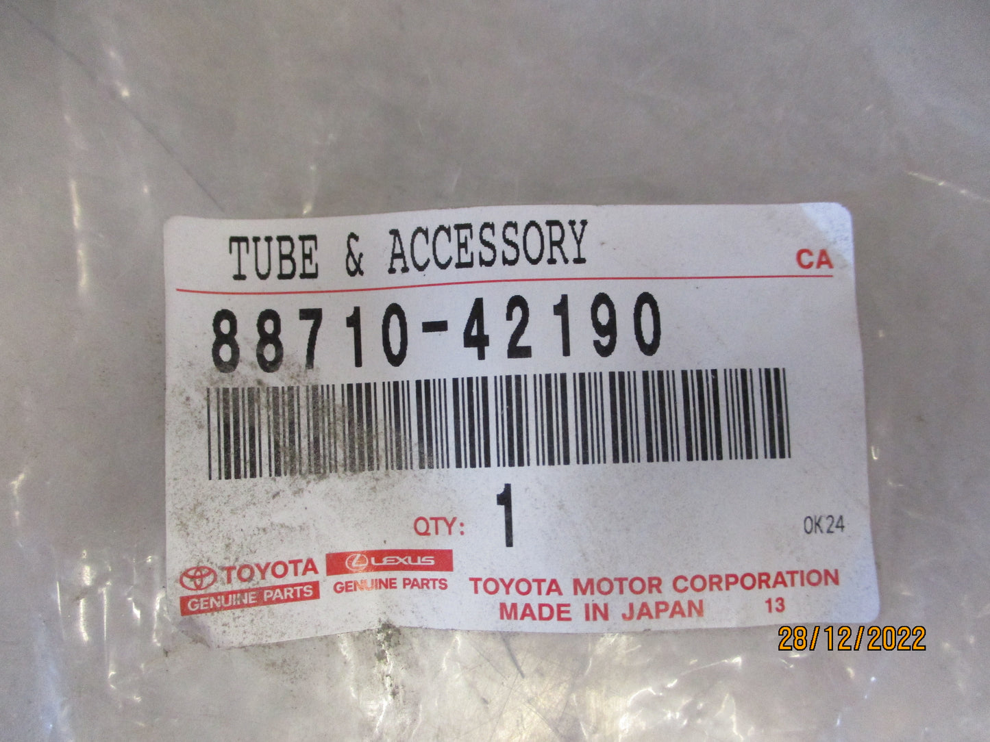 Toyota Rav4 Genuine Air Conditioner Tube Assembly New Part