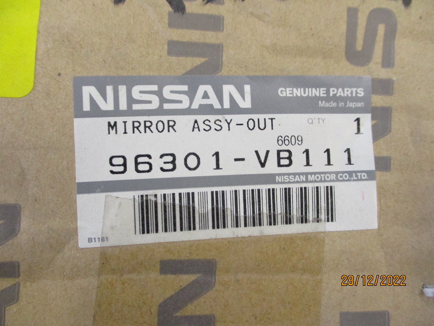 Nissan GU Y61 Patrol Genuine Drivers Outer Mirror Electric New Part