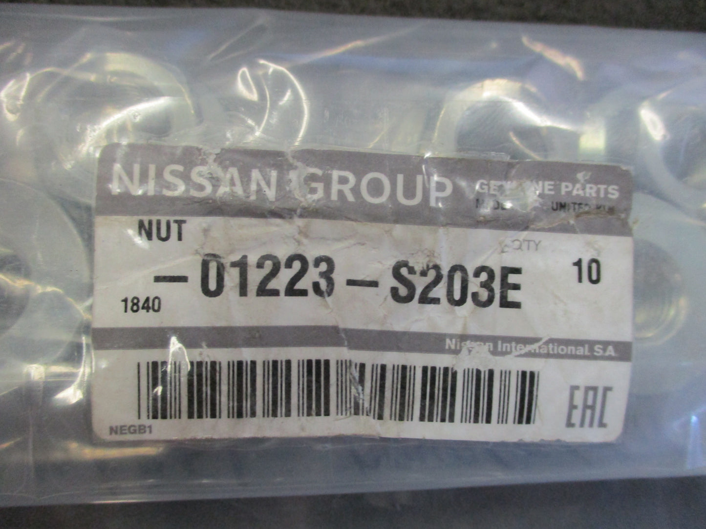 Nissan D40M Navara/R51 Pathfinder/Qashqai Genuine Control Arm Nut New Part