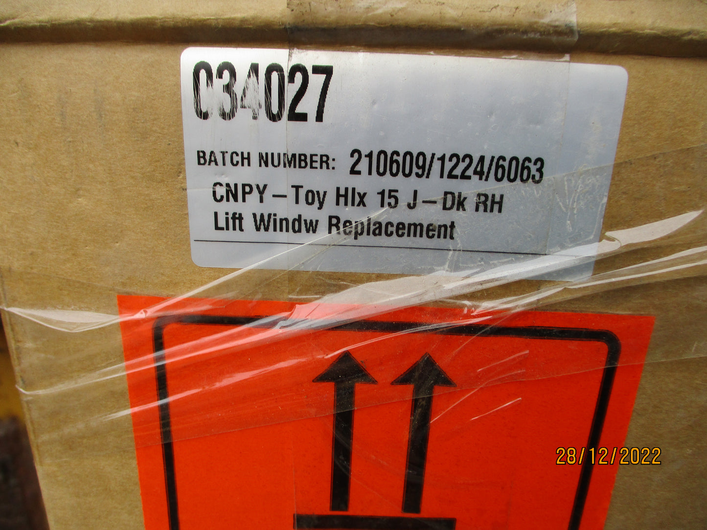 Toyota Hilux SR/Workmate Genuine Right Hand Slide Canopy Glass Replacement New Part