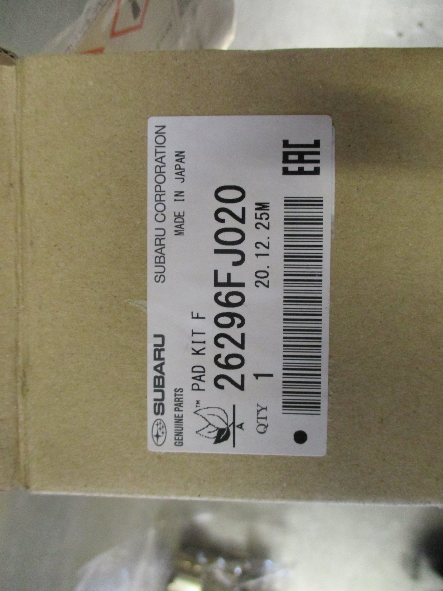 Subaru Genuine Disc Brake Pad Kit New