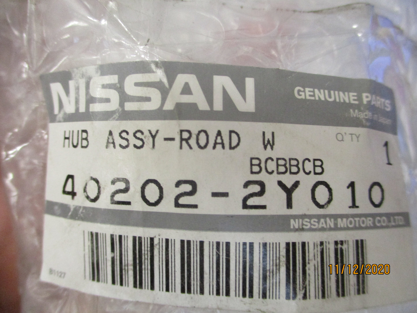 Nissan Altima/Maxima Genuine Wheel Hub Assy New Part