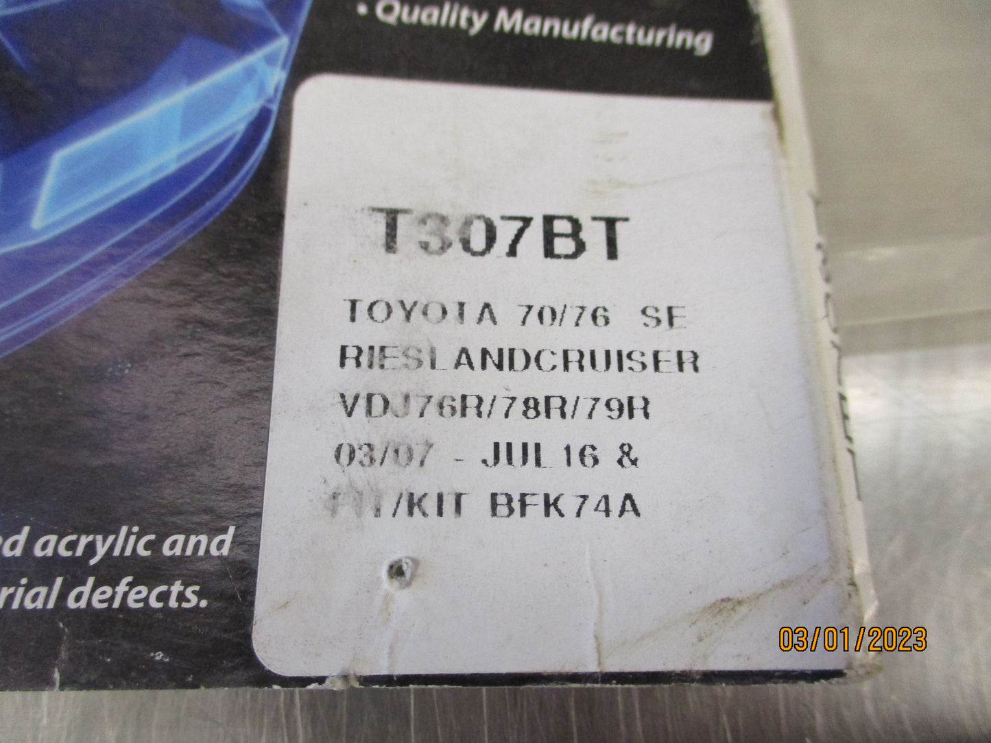 Protector Plastic Tinted Bonnet Protector Suits Toyota Landcruiser VDJ76R/78R/79R New Part