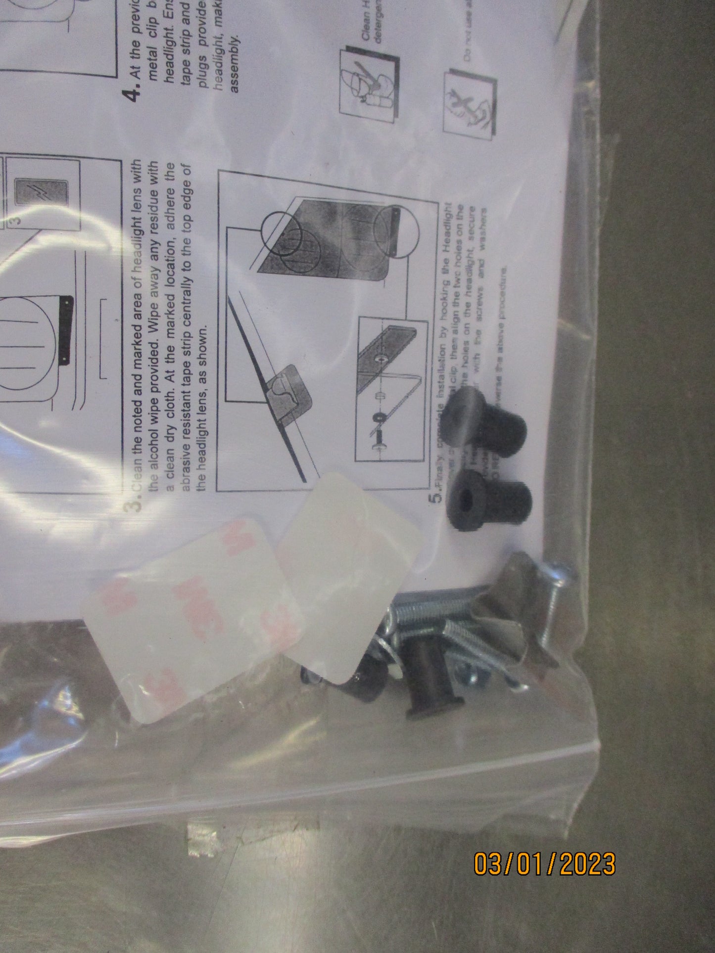 Isuzu NPS Truck Genuine Headlight Protectors Set New Part