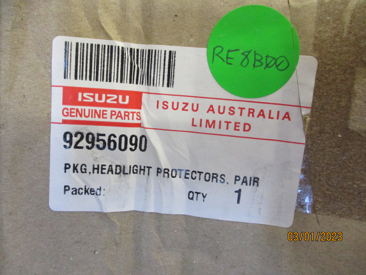 Isuzu NPS Truck Genuine Headlight Protectors Set New Part