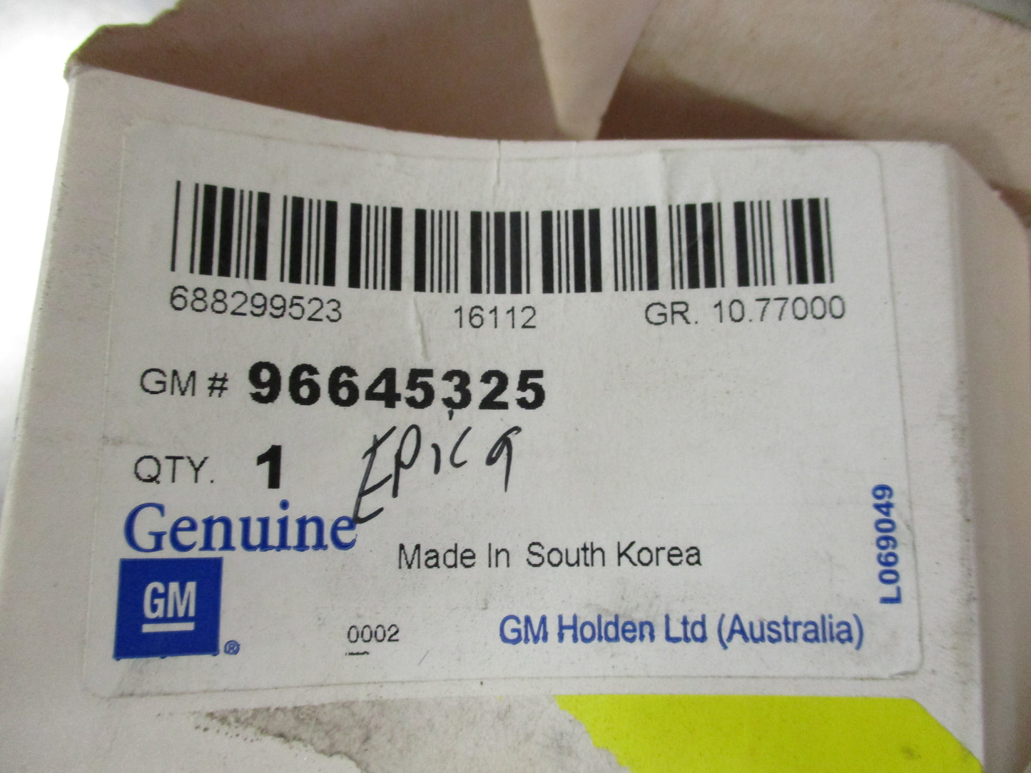 Holden Epica Genuine Driver Power Window Master Switch New Part