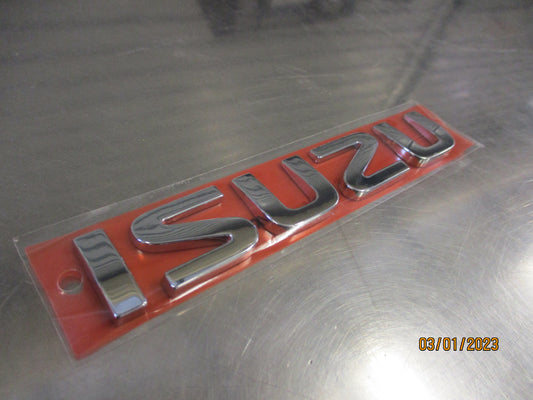 Isuzu MU-X Genuine Rear Chrome Tail Gate Emblem New Part