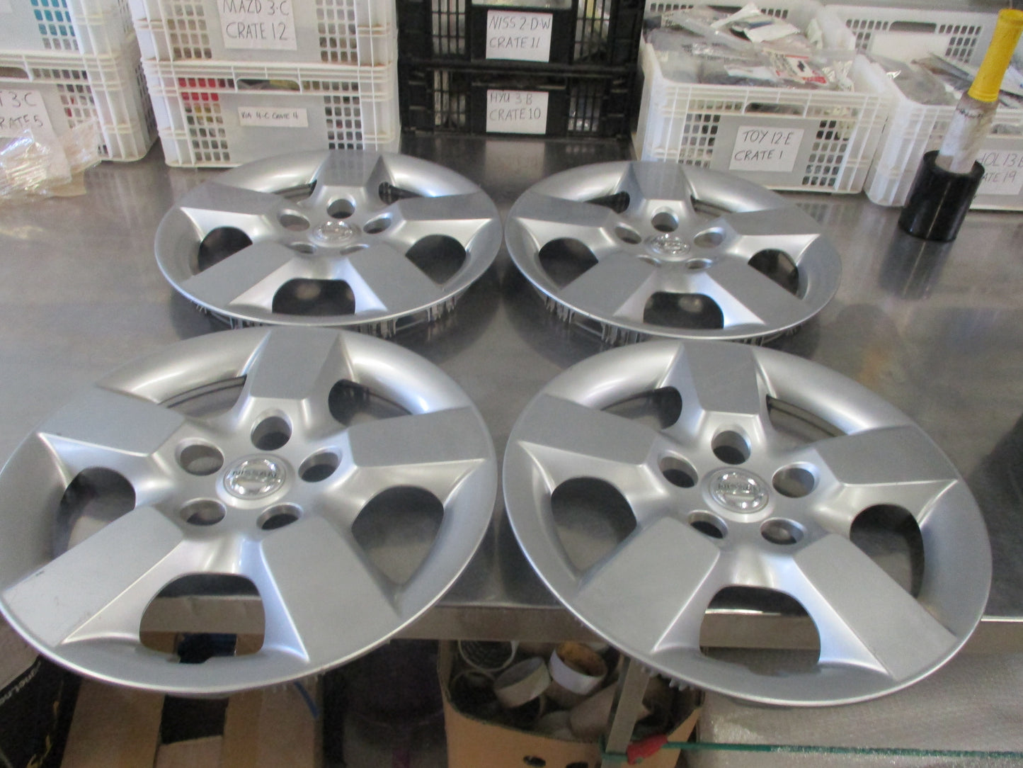 Nissan Xtrail T31 Genuine Hub Cap Set 4 Used Part VGC