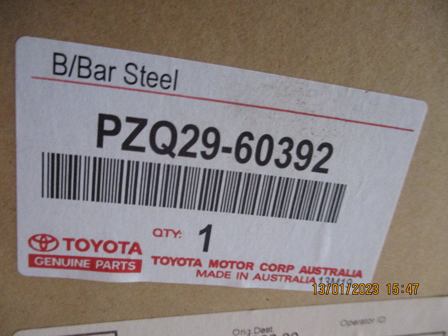 Toyota Landcruiser 70 Series Workmate Genuine Replacement Winch Bull Bar New Part