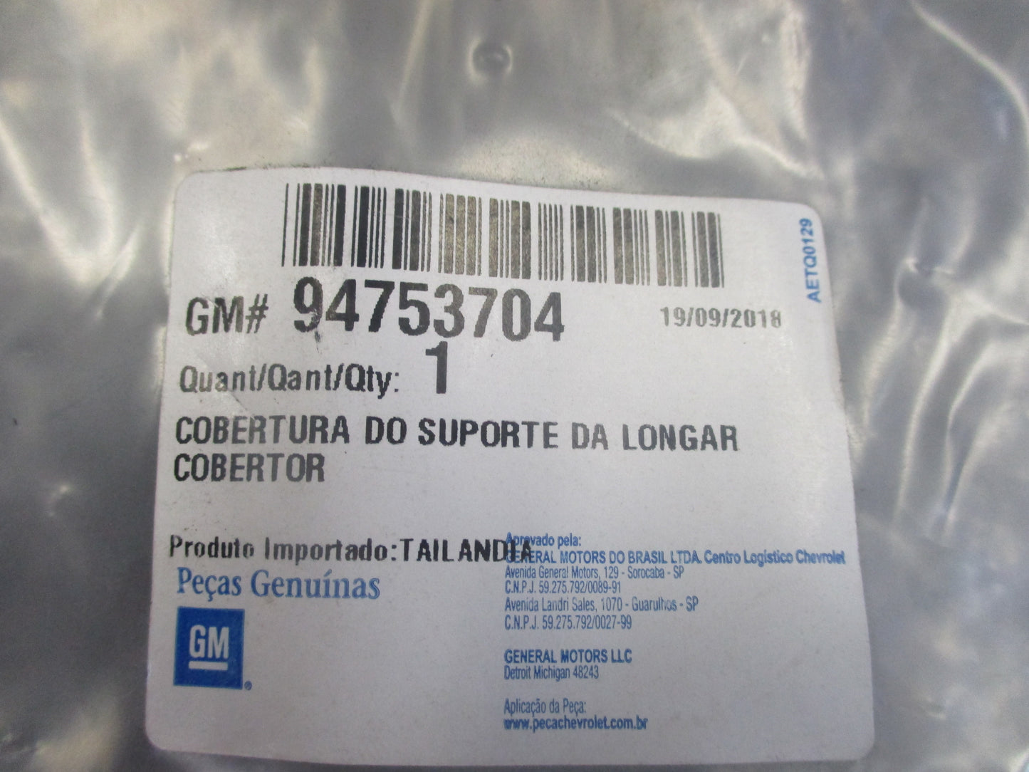 Holden RG Colorado Genuine Right Hand Front Roof Rail End Cap New Part