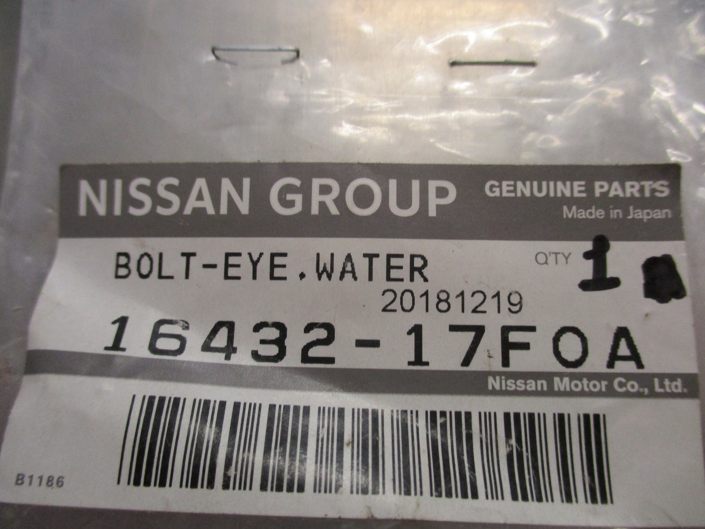 Nissan Skyline/Silvia Genuine Banjo Bolt For Turbo Water Feed Line New Part