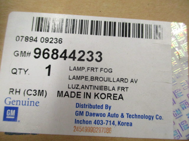 Holden MJ Barina/Spark Genuine Drivers Side Fog Light New Part