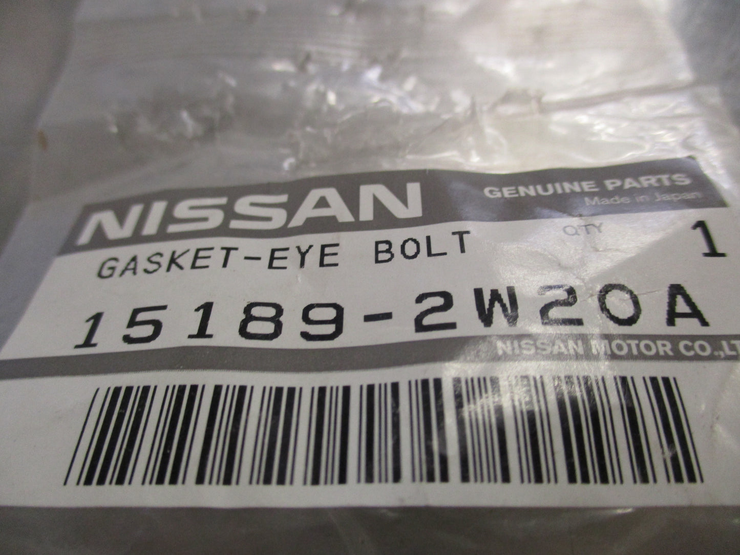 Nissan Patrol Genuine Eye Bolt Gasket New Part