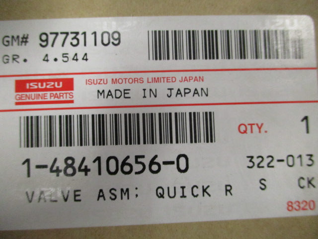 Isuzu 6RB1 Truck Genuine Quick Release Air Valve New Part
