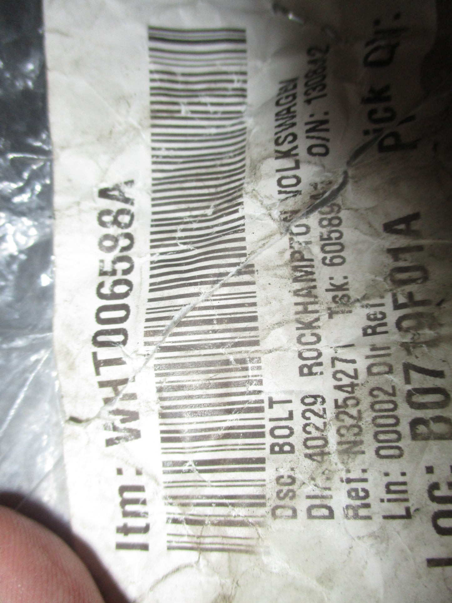 Volkswagen / Audi Genuine Hex Head Bolt New Part