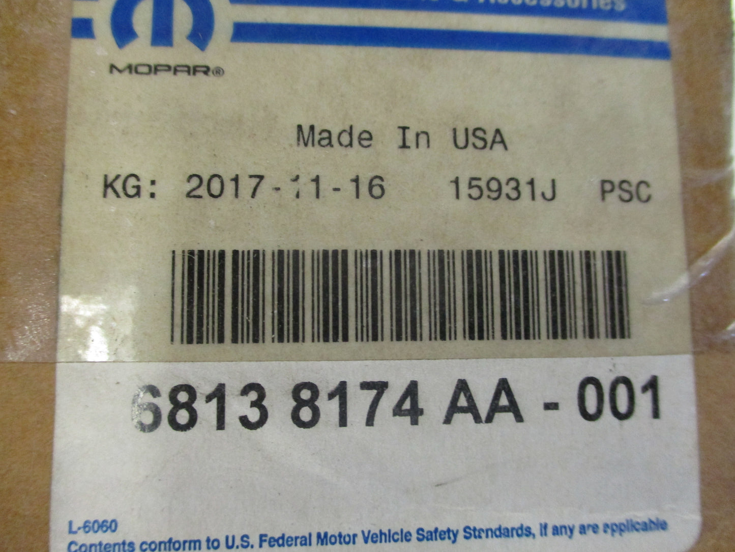 Chrysler 300 Series Genuine Channel Sunroof Drain New Part