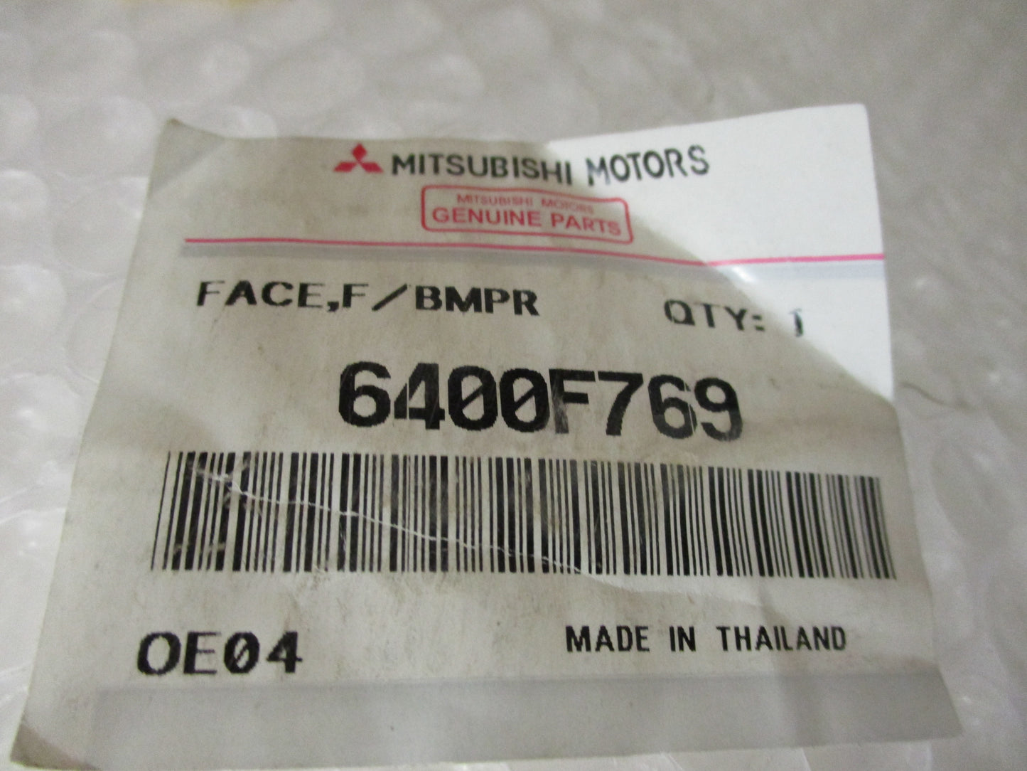 Mitsubishi Triton Genuine Front Bumper Cover (With Out Flares) New Part