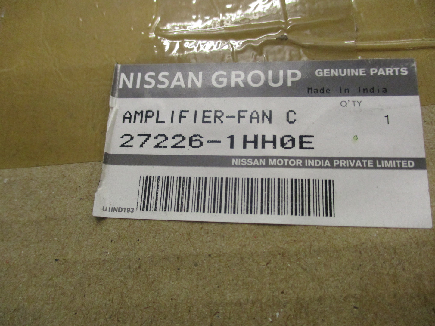 Nissan Micra Genuine Fan Control Amplifier New Part