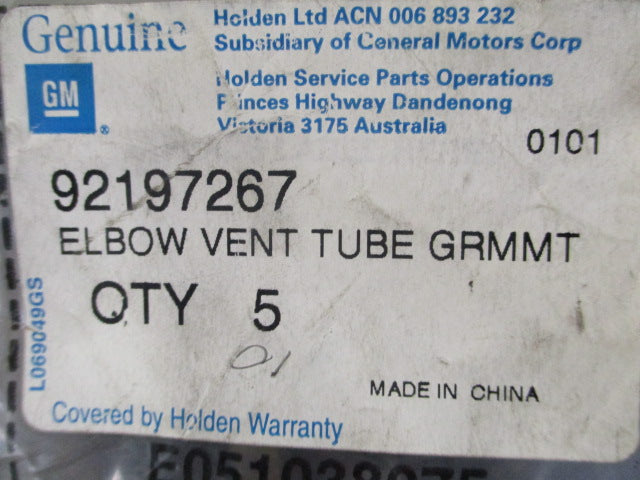 Holden Caprice Genuine Battery Vent Tube New part