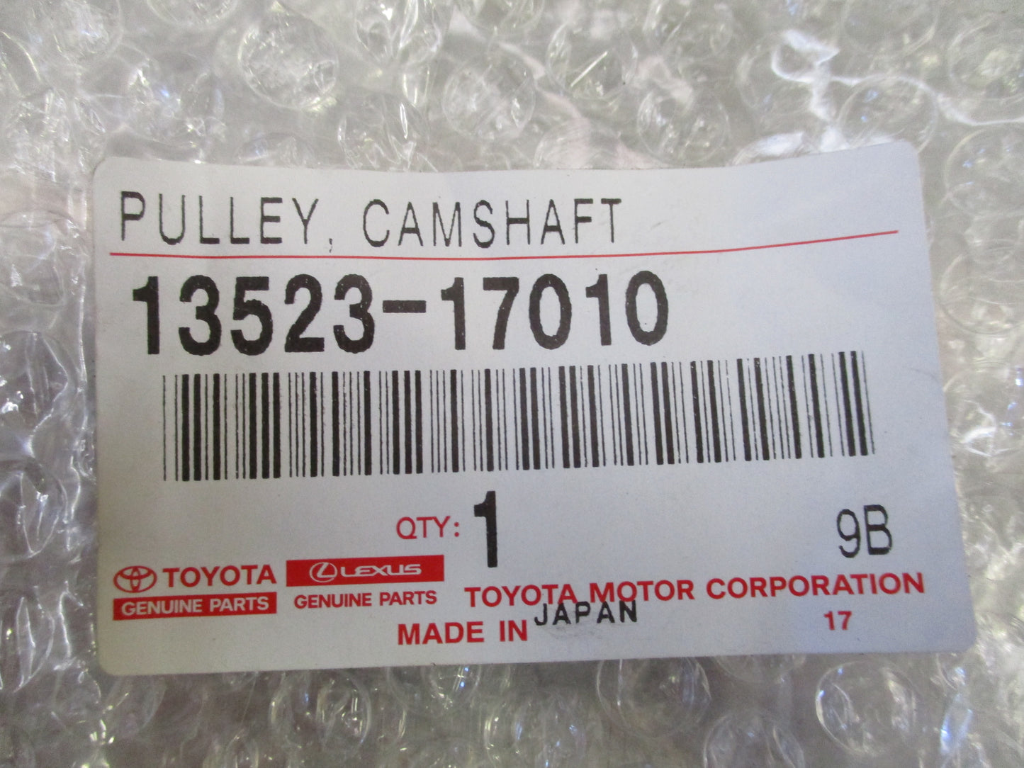 Toyota Hilux-Landcruiser-Prado Genuine Camshaft Pully New Part