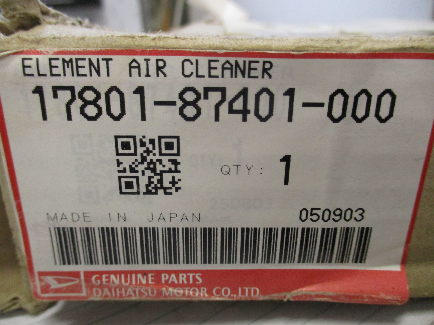 Holden/Toyota Genuine Air Filter to Suit Terios/Nova/Celica New Part