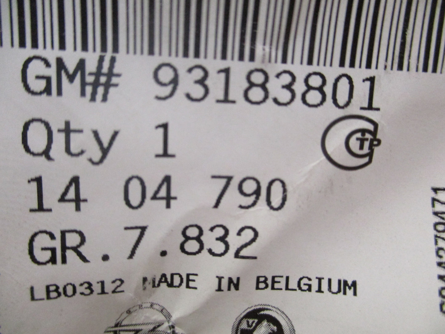 Holden Astra Genuine Right Hand Rear Bumper Panel Moulding New Part