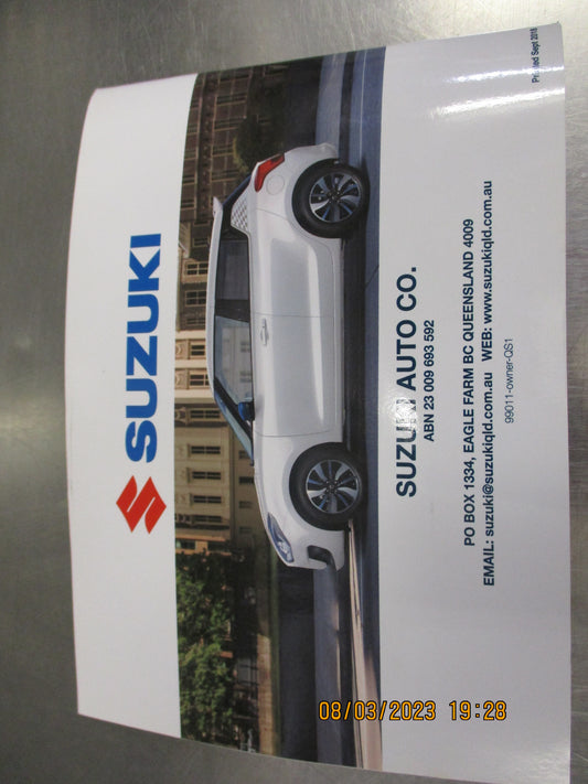 Suzuki Swift Genuine Warranty And Service Manual New Part