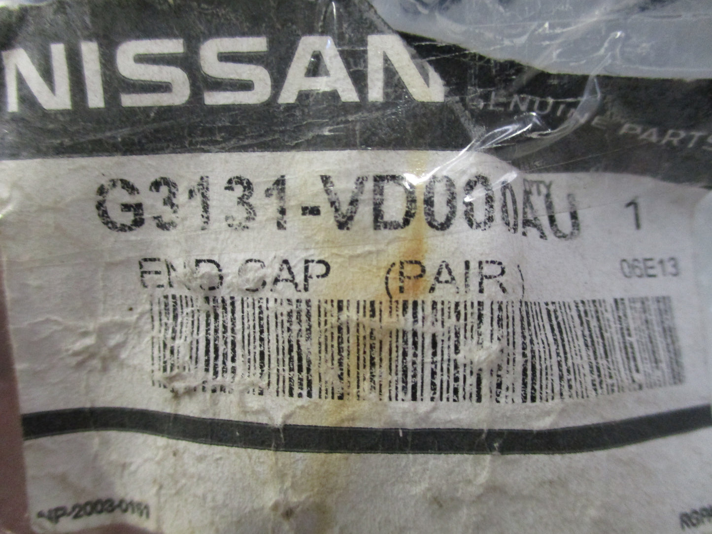 Nissan Patrol GU Y61 Genuine Roof Rack Rear End Caps New Part (Pair)