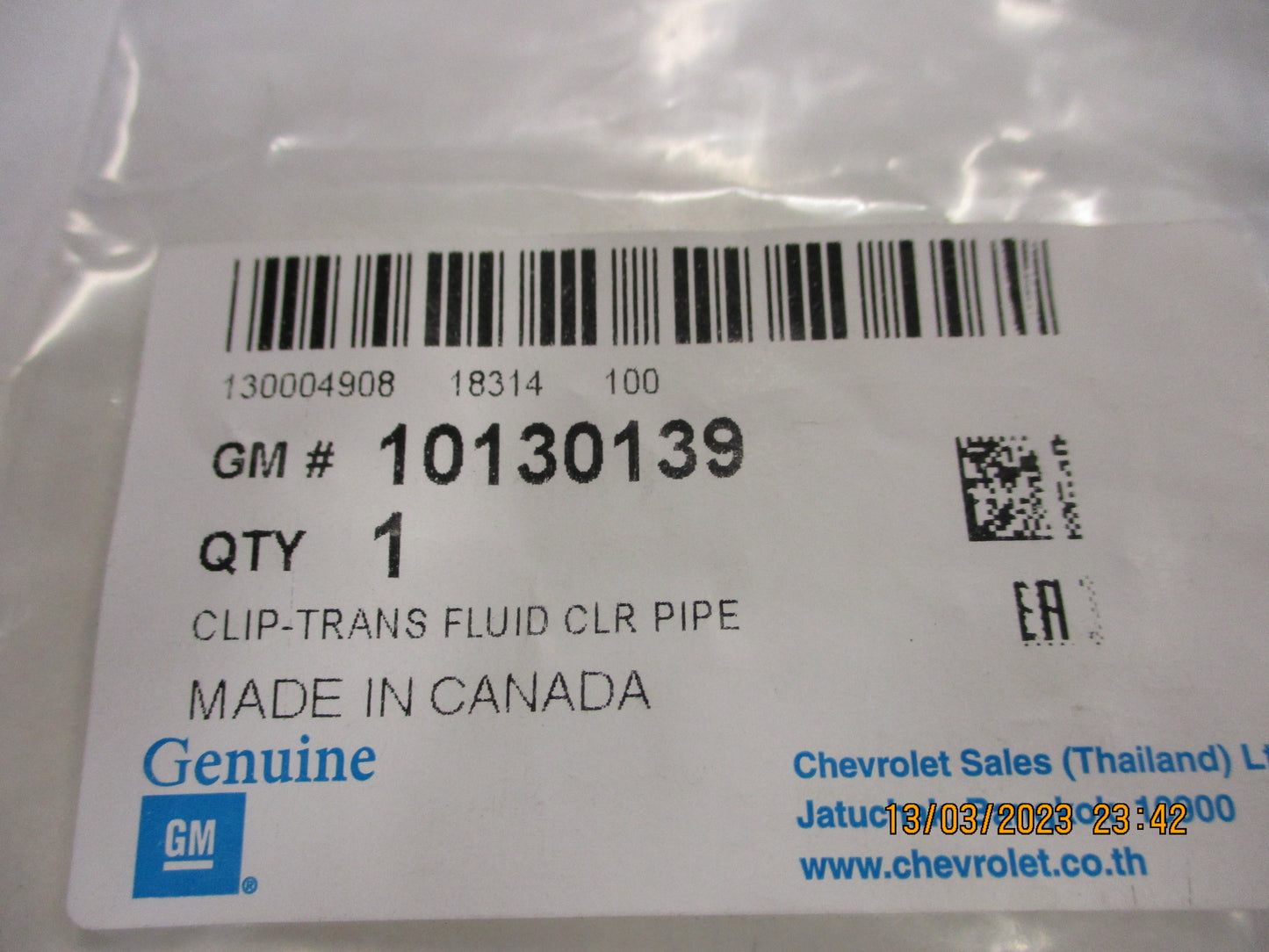 Holden RGF Colorado Genuine Auto Trans Pipe Clip New Part