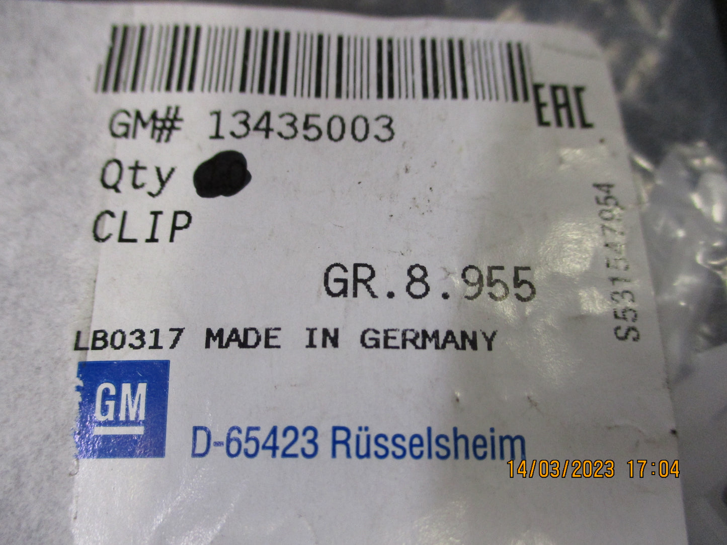 Holden Commodore Genuine Rear Trim Clip New Part