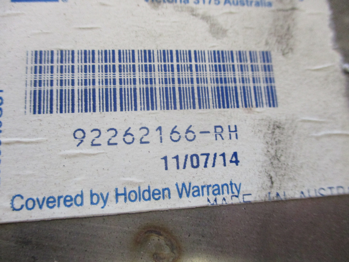 Holden Commodore Genuine Right Hand Rear Muffler New Part