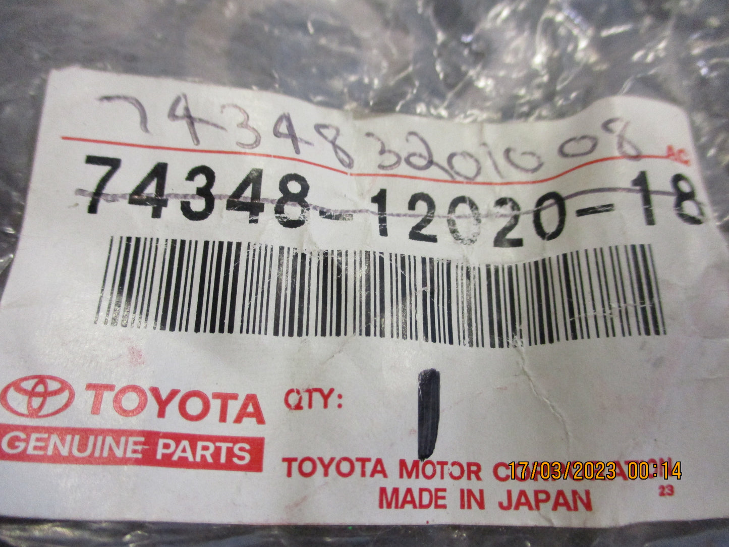 Toyota Landcruiser/Corolla/Tercel Genuine Sun Visor Clip New Part