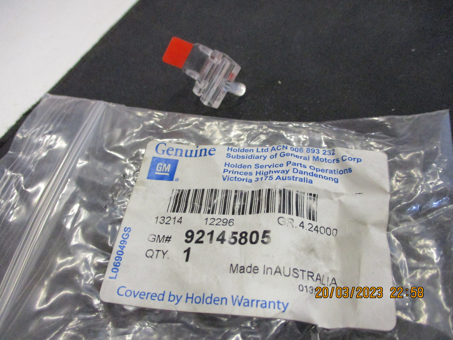 Holden VY-VZ Commodore/Statesman WK/WL Genuine Gear Position Indicator T/Bar New Part