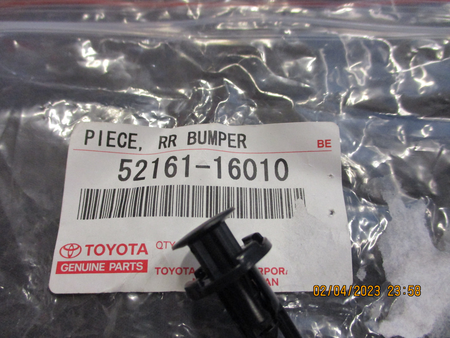 Toyota Corolla/Yaris/Rukus Genuine Rear Bumper Scrivet New Part