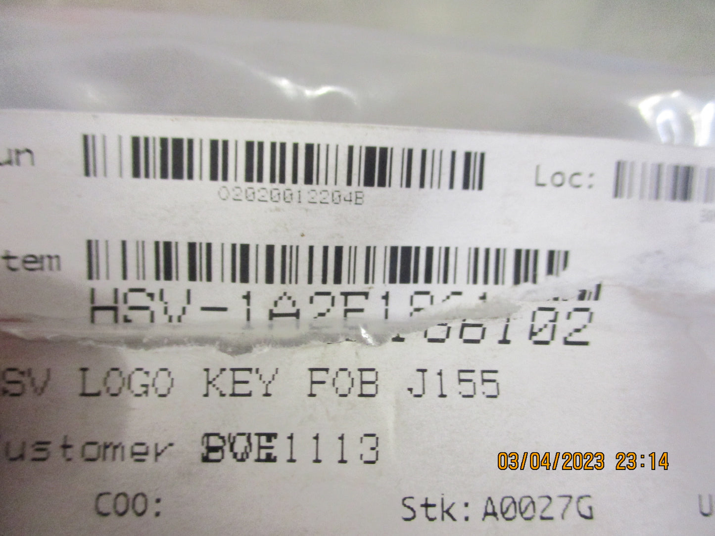 Holden HSV Genuine Key Fob Logo (J155) New Part