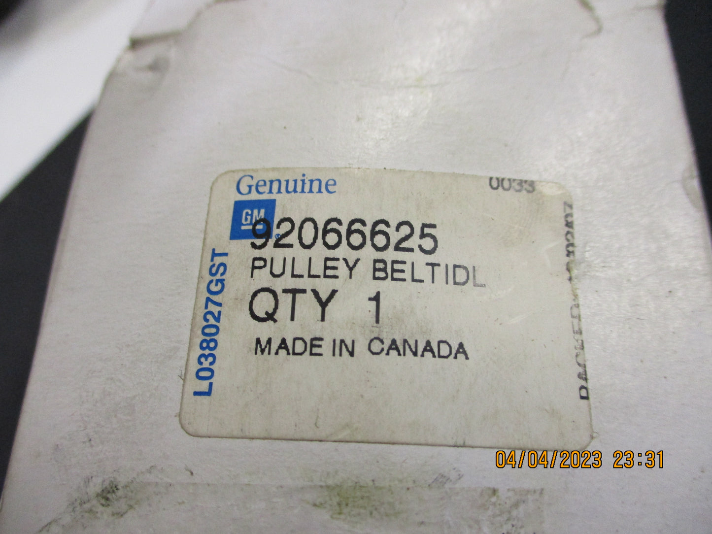 Holden RA Rodeo 3.5Ltr V6 Genuine Idler Belt Pulley New Part