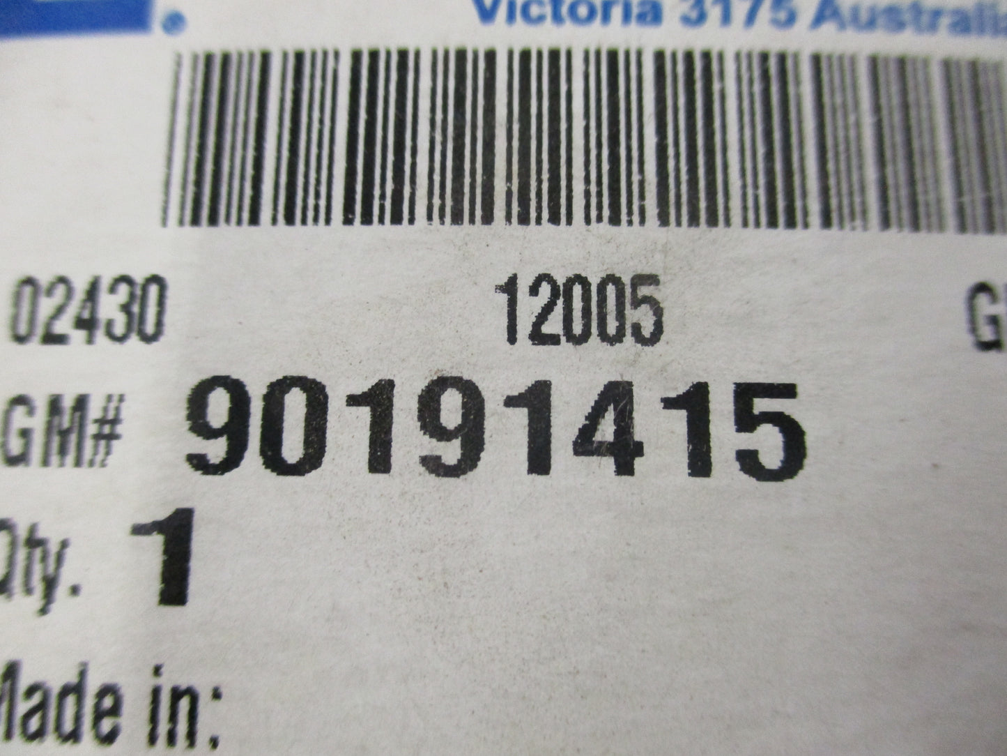 Holden TR Astra Genuine Ignition Housing New Part