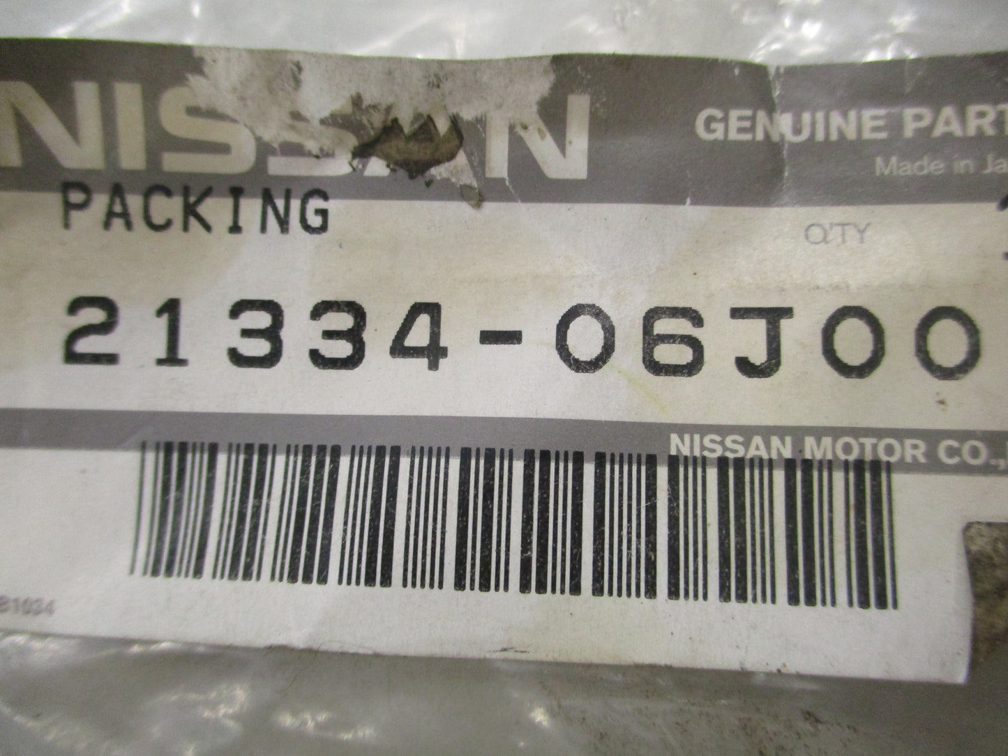 Nissan GQ Y60 Patrol Genuine Oil Cooler Packing Gasket New Part