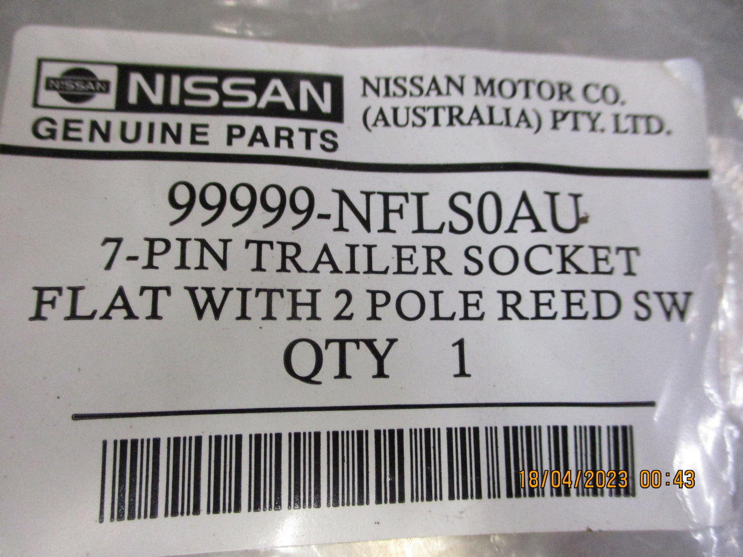 Nissan Y62 Patrol Genuine Tow Bar 7 Pin Plug And Wiring Loom New Part