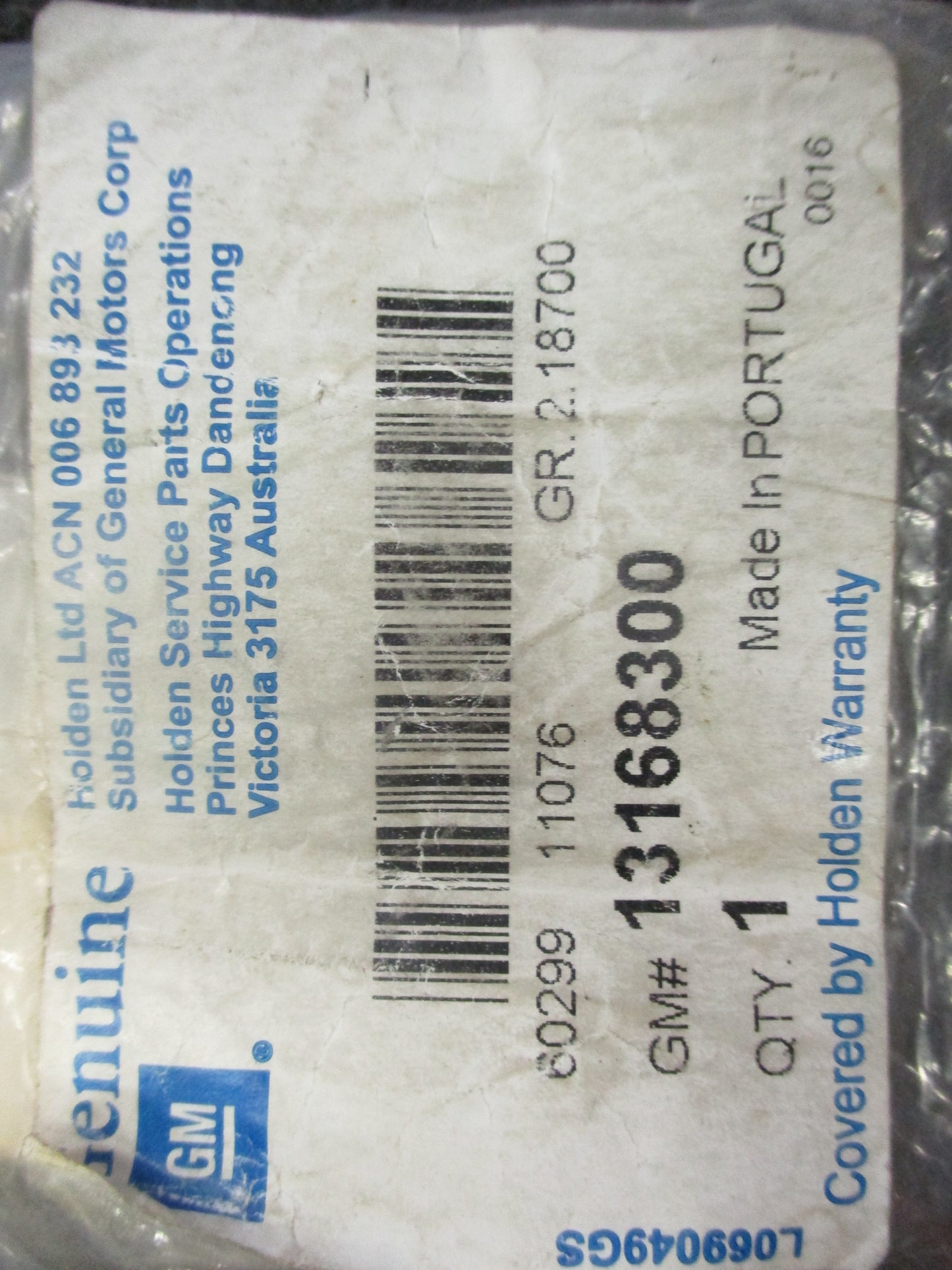 Holden Barina/Combo/Tigra Genuine Genuine Z Profile Key Blank New Part