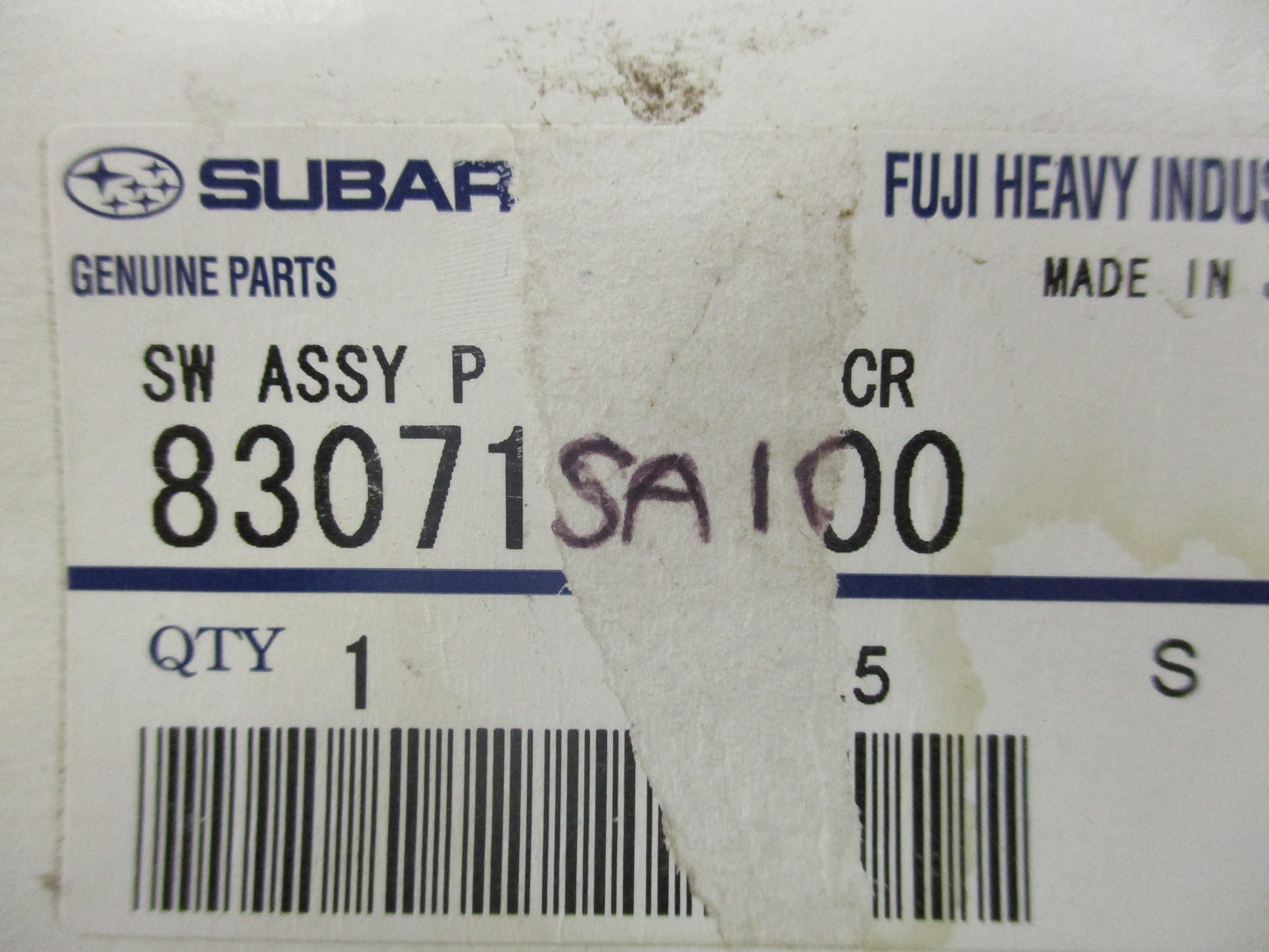 Subaru Forester Genuine Master Power Window Switch New Part
