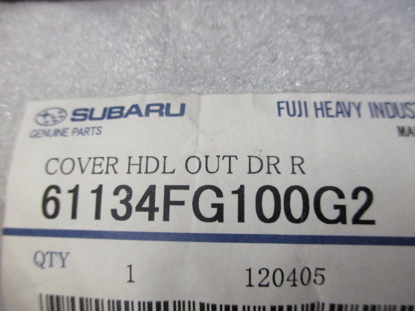 Subaru Forester Genuine Outer Door Handle Cover New Part