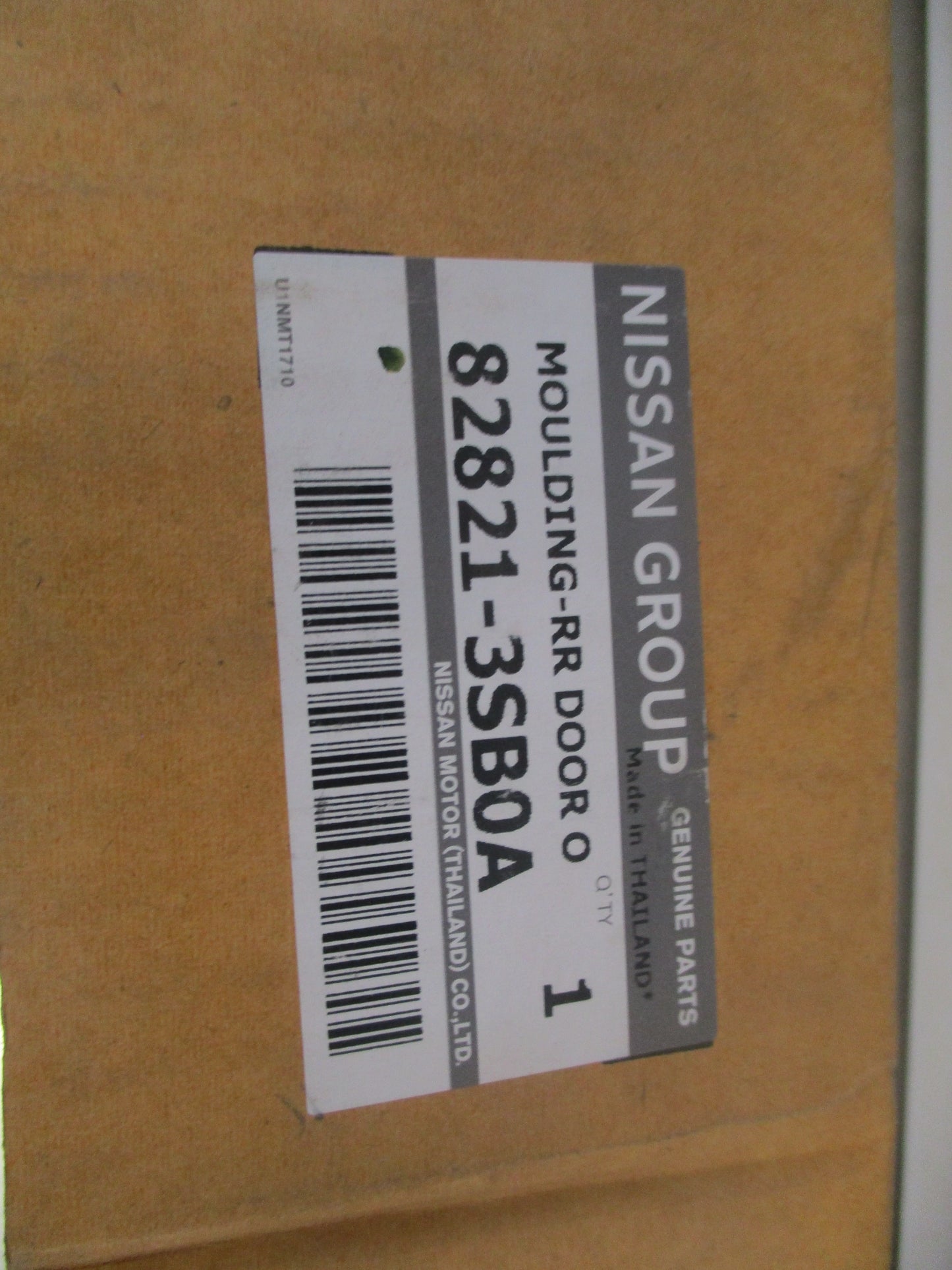 Nissan Pulsar Moulding Rear Left Outside Door New Part