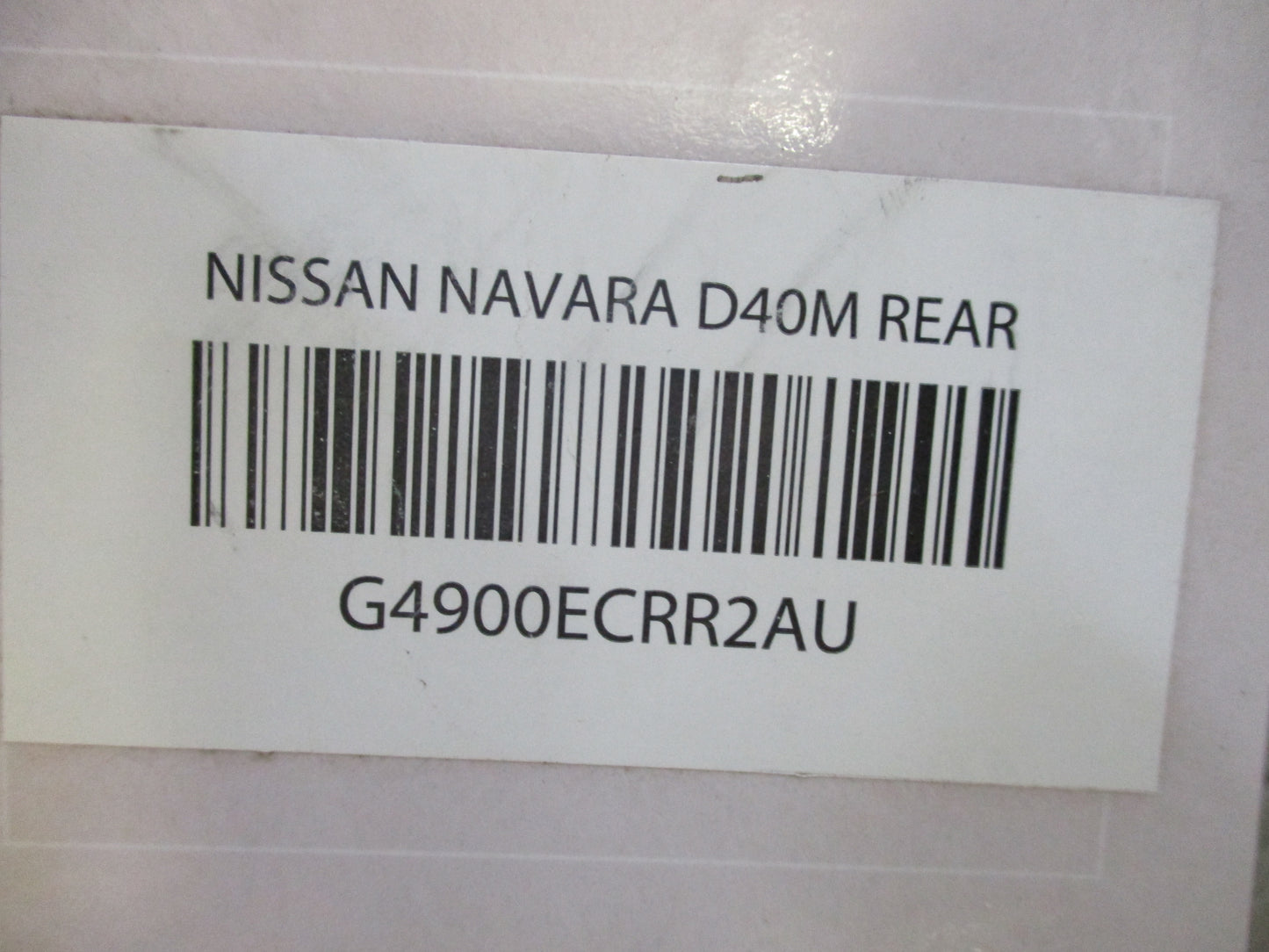 Nissan Navara D40 STX Genuine Rear 1 Piece Rubber Floor Mat New Part