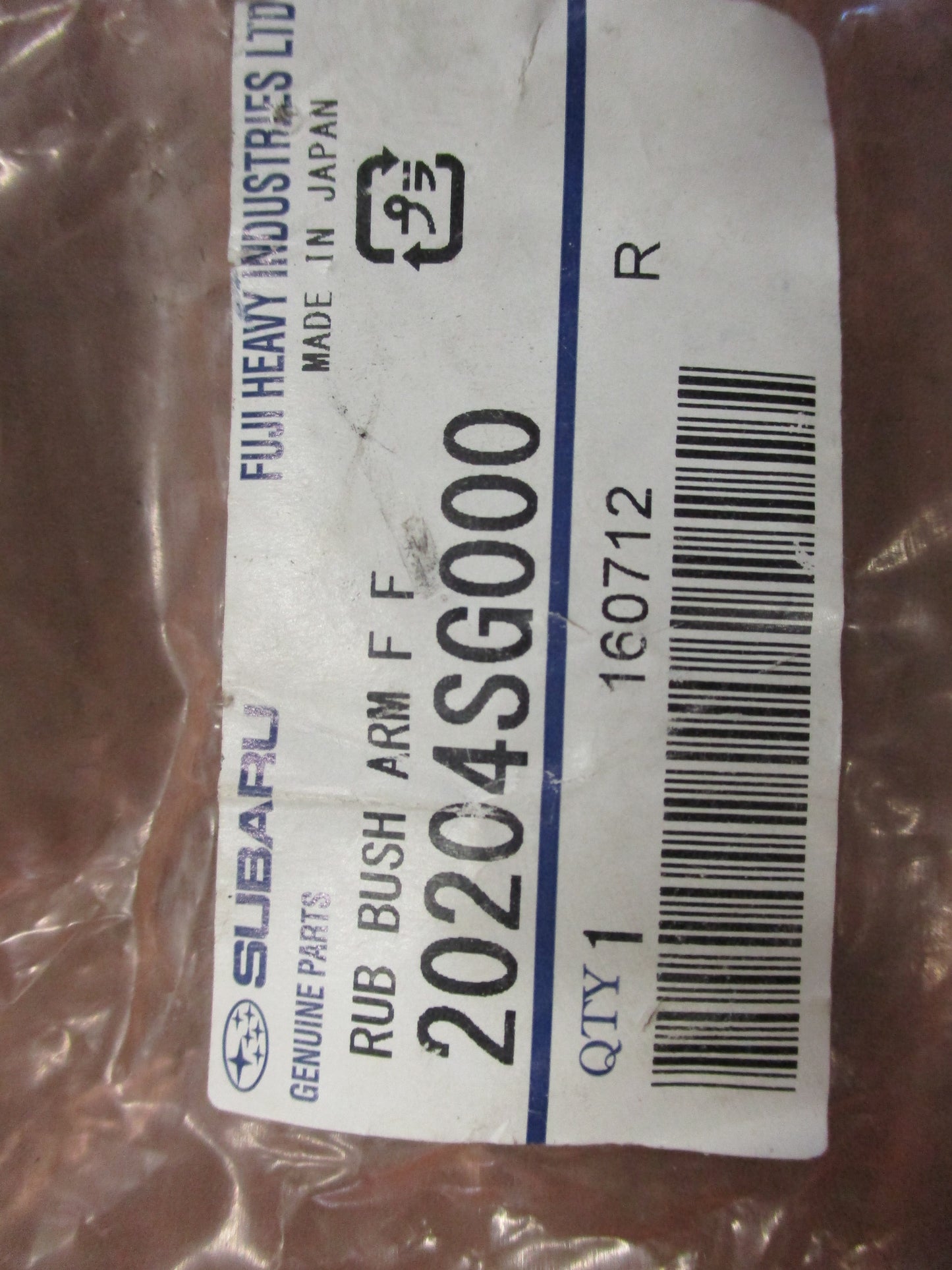 Subaru Forester/XV Genuine Front Suspension Control Arm Bushing Pair New Part