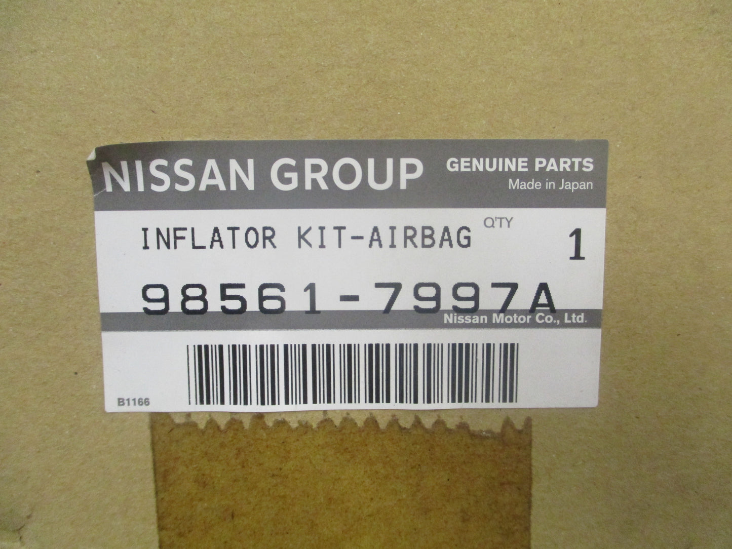 Nissan Genuine Airbag Inflator Kit New Part