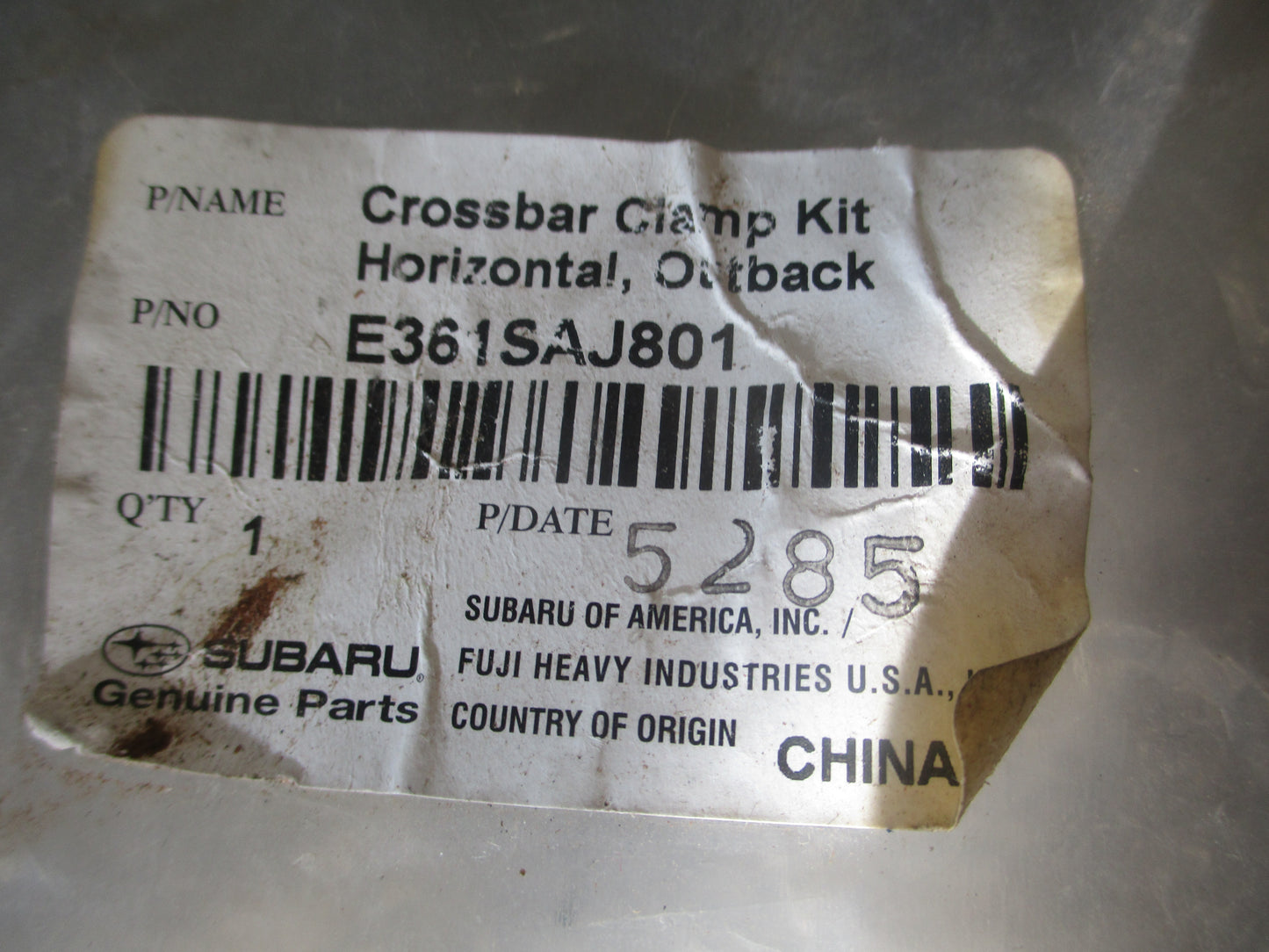 Subaru Outback Genuine Bike/Kayak Mounting Clamp New Part