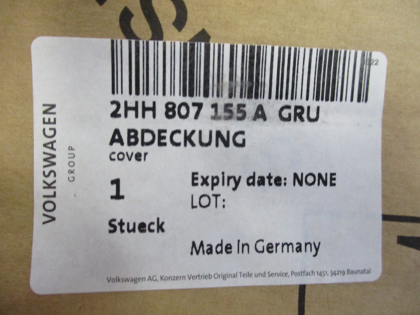 Volkswagen Amarok Genuine Front Towing Eye Cover New Part
